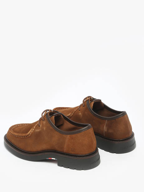 Derby Veterschoenen Uit Leder Tommy hilfiger Bruin men 5589GVQ ander zicht 2